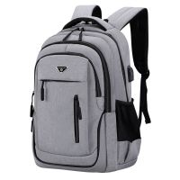 Fashion USB Charging Mens Backpack Waterproof Travel Backpack Business Man Laptop Bag Large Capacity Students School Bag