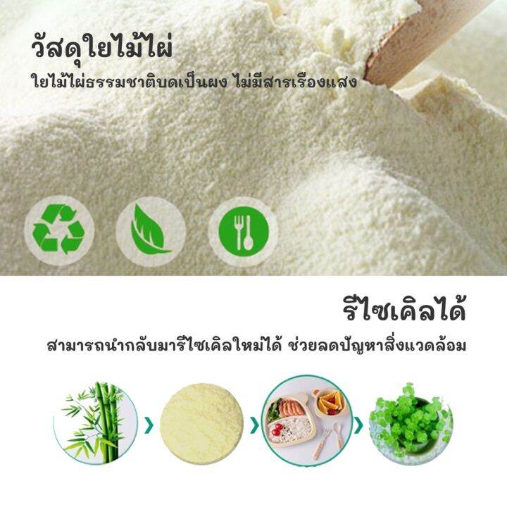 จานเด็ก-จานข้าวเด็ก-ทำจากเยื่อไผ่-ช้อนส้อม-เหมาะสำหรับเด็ก-อุปกรณ์ทานอาหารเด็กd415-ปลีก-ส่ง