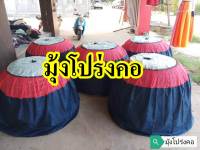 (10ผืน/590) มุ้งโปร่งคอ​ มุ้งคลุมสุ่มไก่ คละสี