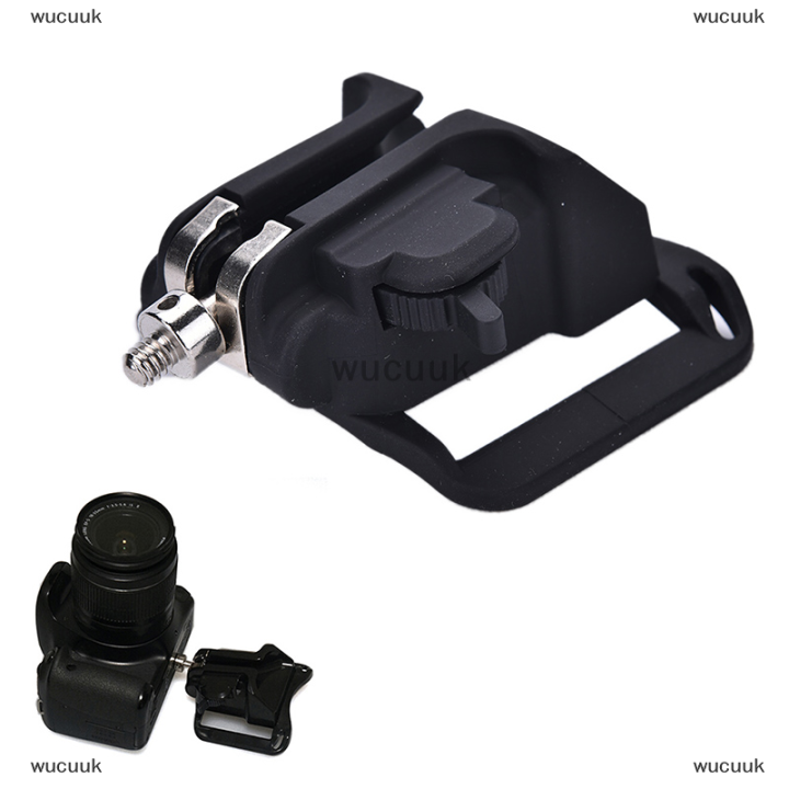 wucuuk-1-4-สกรูกล้องเอว-spider-belt-holster-quick-strap-หัวเข็มขัดหมองคล้ำสำหรับกล้อง