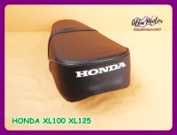 HONDA XL100 XL125 "BLACK" COMPLETE DOUBLE SEAT #เบาะ เบาะรถมอเตอร์ไซค์ สีดำ ผ้าเรียบ งานสวย ทนทาน สินค้าคุณภาพดี