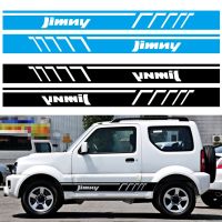 2PCS Car Both Door Side Skirt Stickers For Suzuki Jimny Auto Stripe Vinyl Film PVC Decals Automobiles Decoration Car Accessories