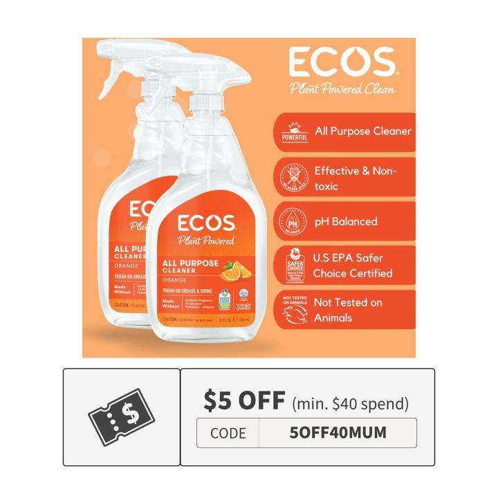 Ecos All Purpose Cleaner Orange Plus 650ML X 2 Lazada Singapore