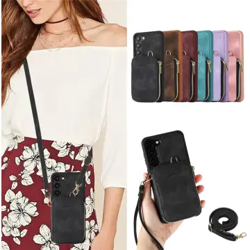 Wrist Strap Crossbody Phone Case For Samsung Galaxy S23 S22 S21