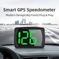 KMH Speedometer Big Font For Car Truck Bus 2.8 Inch Plug and Play Car HUD Head-Up Display Digital GPS Large Screen Big Fonts Tot