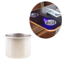 【CW】 1xSteel Car RV Boat Recessed Cup Drink HolderForBoat RV Camper cup drink water beverag 68x55mm