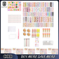 Cream Glue GOO Card Sticker Set Goo Card Art Toy DIY Keychain Kit With Storage Case For Girls Birthday Gifts