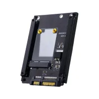 อะแดปเตอร์ MSATA ถึง SATA HILABEE PCB Mini SATA ไปยัง SATA อะแดปเตอร์ชิ้นส่วนอุปกรณ์พีซีการ์ด