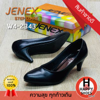 ?ส่งเร็ว?ส่งด่วน?สินค้าใหม่✨รองเท้าคัชชูหญิง (นักศึกษา) JENEX รุ่น W4-2343 ส้นแหลม สูง 2 นิ้ว สวม ทน สวมใสสบายเท้า