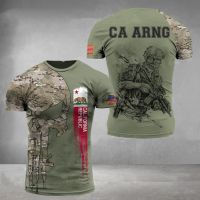 New American Man T-shirt ทหารผ่านศึกกองทัพอเมริกันธงพิมพ์ 3D Street Wear เสื้อยืดแฟชั่น O Neck Man Summer Top