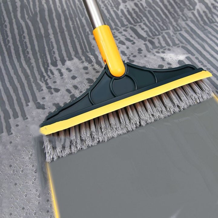 Floor Scrub Brush 2 in 1 Scrape&brush Push Broom Stiff Bristle 37