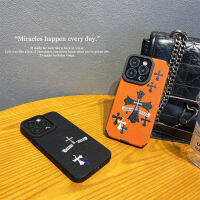 เคส iPhone 14 Pro Max iPhone11/12/13/14Pro นิ่มเคสใส่โทรศัพท์หนังหรูหราดีไซน์กล้องแบบธรรมดาพร้อมสายคล้อง