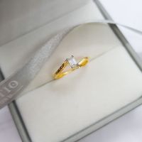?Amantio Diamond??แหวนเพชร Emerald Ring ?✨18K Gold เพชรแท้ทองแท้