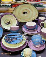 เซตแก้วพร้อมจานรอง Set Cup and Saucer (Spirial Sky) ทำจากวัสดุ Fine Porcelain คุณภาพสูง แบรนด์ Wilmax England