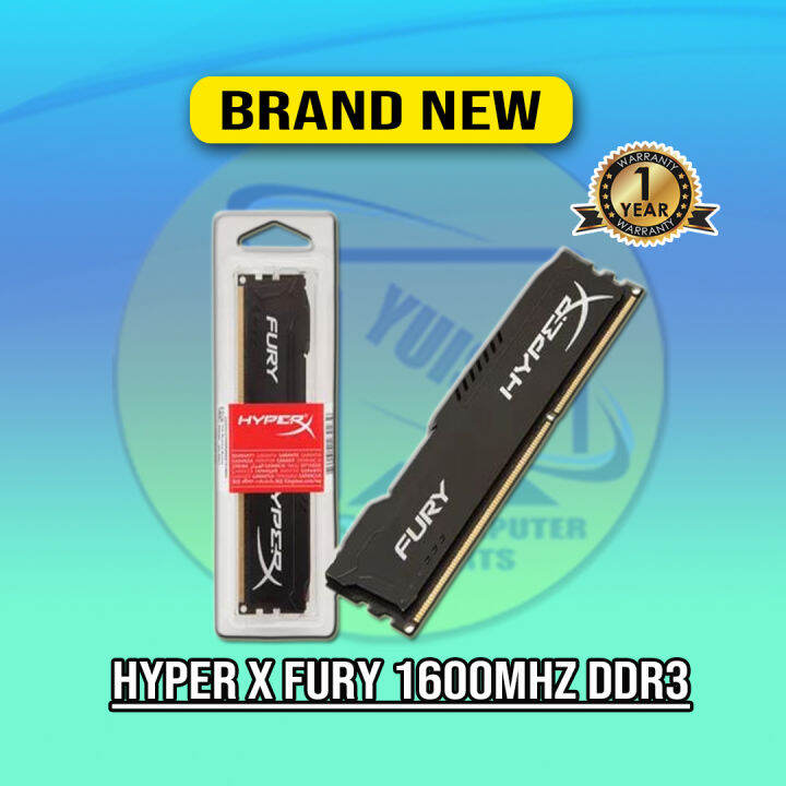 HYPER X FURY 8GB 1600MHz/1866MHz DDR3 | Lazada PH