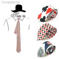 ♗◄✙ Mens Ties Necktie Formal Dress Gift Wedding Shirts Cravat 2 Inch wide Fashion Playing Cards / Poker White Classic Party Business