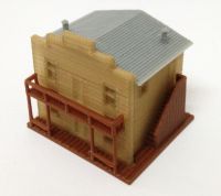 Outland Models Building Old West Saloon / Shop N Scale Train Railway Layout