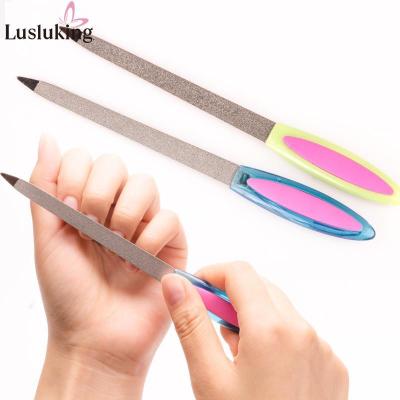 1PCS Random Color Metal Nail File Kit,Double Sided Stainless Steel Nail File Sets,Professional Strong Edge Manicure Pedicure Polishing Tools for Nail Care Tools