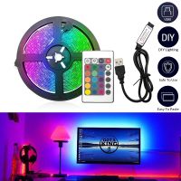 USB LED Strip Light RGB 2835 DC 5V Powered Backlight Flexible Ribbon 50CM 1M 2M 3M 4M 5M Decor Screen TV Background Lighting