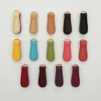 10PCs PU Leather DIY Bag Purse Accessories Zipper Pull Bag Handle Multicolor Replacement Clip Buckle Fixer Zip Tools 4cm x 1.4cm