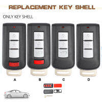 KEYECU Smart Remote Key Shell Case Fob 234ปุ่มสำหรับ2011-2018 Mitsubishi Lancer Mirage Outlander Sport