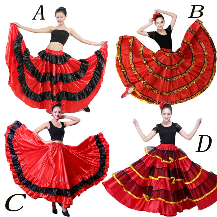 Lolanta Bụng Khiêu Vũ Váy Flamenco Vòng Tròn Trang Phục Tây Ban ...