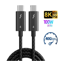 8K Thunder-Bolt 4สาย USB 4 40อะแดปเตอร์ Gbps USB USB C สายเคเบิล Type-C PD 100W USB-C ถ่ายโอนข้อมูลโทรศัพท์มือถือแล็ปท็อปสายชาร์จสำหรับอย่างรวดเร็ว