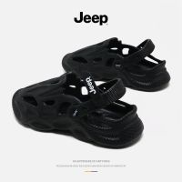 Jeep Jeep summer hole shoes mens trendy handsome fashion beach outdoor driving non-slip breathable sandals and slippers