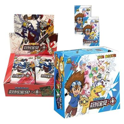 【YF】 Hot Japanese Anime Digimon Adventure Card Box Agumon Action Figures Hobbies Games Collections Rare Cards TCG For Child Gift Toys