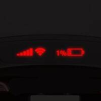 WIFI Signal Lighting Sticker White/ Yellow Car Stickers Easy Installation