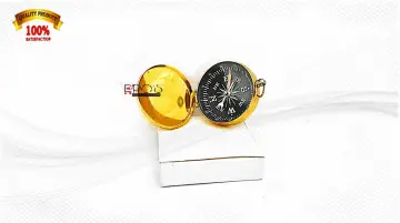 Vintage Bronze Compass Retro Pocket Compass for Outdoor Hiking Navigation