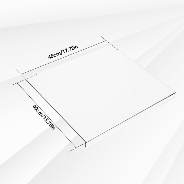 เขียงอะคริลิคใสตัดขอบขอบขอบขอบขอบขอบขอบขอบขอบขอบขอบปาก40x45ซม-ใช้ซ้ำได้เขียงแผ่นป้องกันเคาน์เตอร์ใสอะคริลิคตัดอะคสี่เหลี่ยมผืนผ้ามีขอบปาก