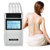 15 Mode TENS Therapy Massager 4 Output Electric EMS Nerve Muscle Stimulator Digital Pulse Low Frequency Back Massage Pain Relief in stock