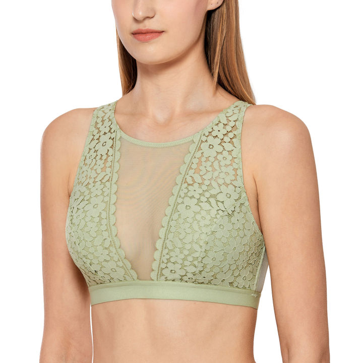 dobreva-womens-lace-high-neck-mesh-bralette-top-wirefree-padded-bra