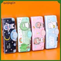 QUNJINGCH เคสดินสอขนาดใหญ่และกระเป๋าเคสกล่องดินสอปากกาพลาสติกกล่องดินสออุปกรณ์การเรียน