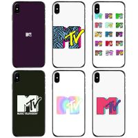 {L electronic shell} สำหรับ iPhone iPhone 11 12 13 14 Pro MAX Mini 5 5S SE 6 6S 7 8 Plus 10 X XR XS Hard เคสโทรศัพท์ Retro MTV โลโก้