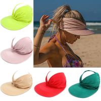 Summer Women Visor Sun Hats UV Protection Sunshade Beach Caps Breathable Outdoor Sports Tennis Golf Running Sunscreen Hat Caps