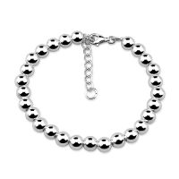 Silver thai 925 Sterling Silver 15cm Ball Bead Bracelet, สร้อยข้อมือลูกปัดเงินแท้ 925 ขนาด 15 ซม. big silver ball beads bracelet 925 handmade