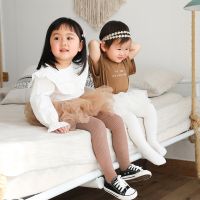 ﹍✤﹉ Girl Leggings Cotton Tights Fille Kids Trouser Girls Pants Skinny Children Leggings Trousers Winter Bowknot Tights Spring Autumn