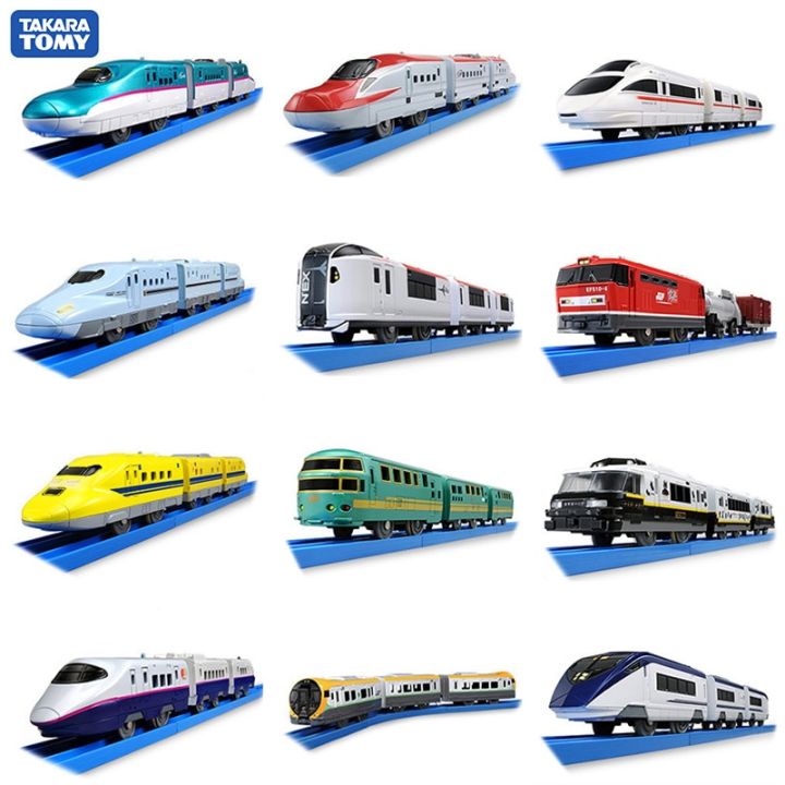 ชุดแบบจำลองรถไฟฟ้า-takara-tomy-tomica-ชุดฝึก-plarail-trackmaster-shinkansen-สามรถม้ารางรถไฟรถของเล่นรถขนาดเล็ก