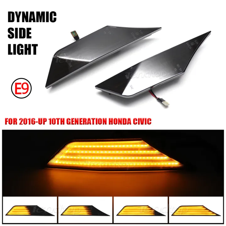 Dynamic Blinker Turn Signal Light LED Flashing Side Marker Lamp