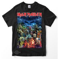 【จัดส่งเสื้อยืดในประเทศไทย】Baju kaos iron maiden 6 icon HALLOWWED เสื้อยืด พรีเมี่ยม เหล็กกลวง ไอคอน maiden หนัก โลหะ kaos band kaos โลหะ ขนาดใหญ่ megadeth pantera