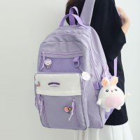 Women Cute Nylon Backpack Schoolbag for Teenage Girls Luxury Japanese Harajuku Bag Fashion Female Student Lady Travel Book Pack