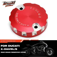 Rear Brake Fluid Reservoir Pump Cover For DUCATI X Diavel XDiavel S 2016-2023 Accessories Motorcycle Oil Cap Protector Aluminum