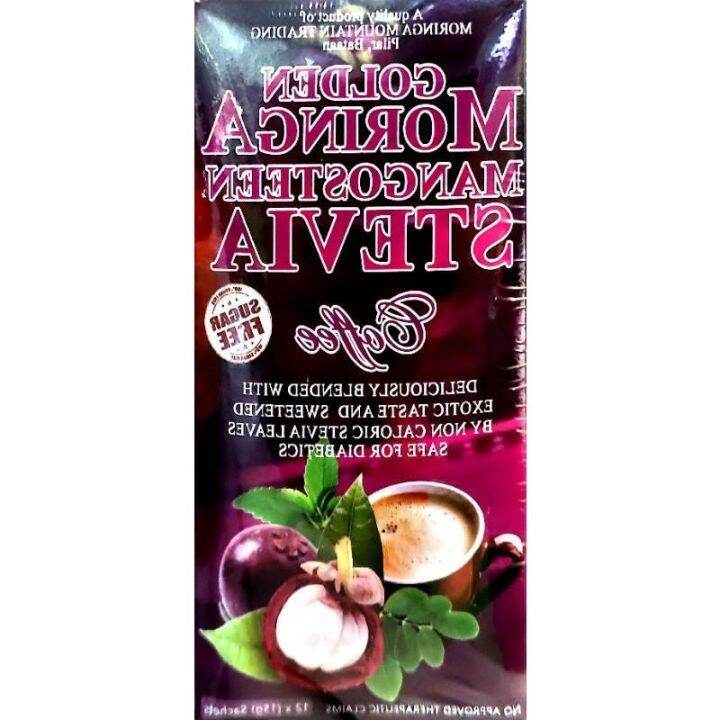 Moringa Mangosteen Coffee (15g x 12 sachets/box) Lazada PH