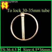 Rotary hoe tine quick lock pin for cultivator locking ring and stainless 304 version