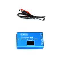 Lipo ลิเธียม BC-4S15D ตั๋วเครื่องชาร์จแบบสมดุลแสดงผลดิจิตอลวัดแรงไฟ LCD พร้อมอะแดปเตอร์สำหรับ2S 3S 4S RC