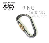 Ring Locking Aluminum ตะขอ อลูมิเนียม ขอเกี่ยว พวงกุญแจ กระเป๋า เต็นท์ อเนกประสงค์ แบบเกลียวหมุน Outdoor camping