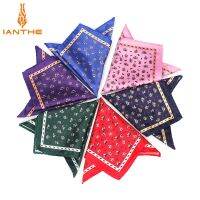 【DT】hot！ Mens Handkerchief Print Polyester Silk Soft Hankies Wedding Business Chest Hanky