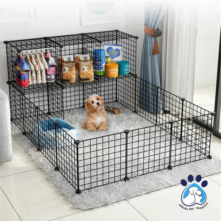 Adodo Stackable Pet Fence cage 35*35CM Dog Cat Rabbit Pet Cage DIY Pet